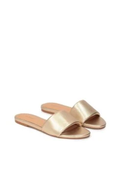 Kazar MATILDA.. - Pantolette Flach - Gold -Kazar Schuhe Geschaft 31b6f708eafe4fd9a6161854f83d972f