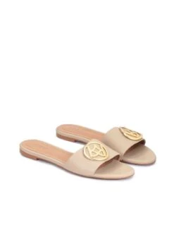 Kazar MATILDA - Pantolette Flach - Beige -Kazar Schuhe Geschaft 3ee376dfc9cc4a35a215a67107d2518d