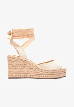 Kazar MACADAMIA - WEDGE SANDALS - Keilsandalette - Beige