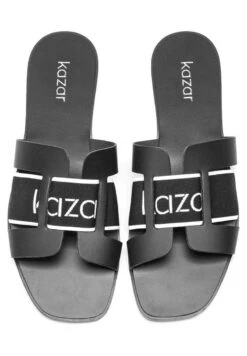 Kazar TASMANIA - Pantolette Flach - Black -Kazar Schuhe Geschaft 4fa6a7f83abd4c1d9e6d01802f272c01