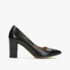 Kazar CHER-LEATHER PUMPS ON A COMFORTABLE HEEL - High Heel Pumps - Black
