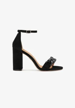 Kazar LUCETTE WITH A CHUNKY CHAIN - High Heel Sandalette - Mottled Black -Kazar Schuhe Geschaft 5705961d2ff94511ba4b448745601dc9 1