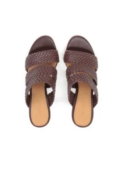 Kazar CLOTILDE ELEGANT ON A TALL HEEL - Pantolette Hoch - Dark Brown -Kazar Schuhe Geschaft 5d576f702b83417b90a523f58548ad01