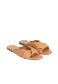 Kazar ASTRA - Pantolette Flach - Light Brown -Kazar Schuhe Geschaft 7c43dc497e5540b5a04469b9dab71e81