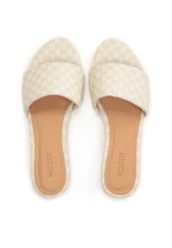 Kazar MATILDA.. - Pantolette Flach - Off White -Kazar Schuhe Geschaft b0d9242c732a48798727d01207b546d3