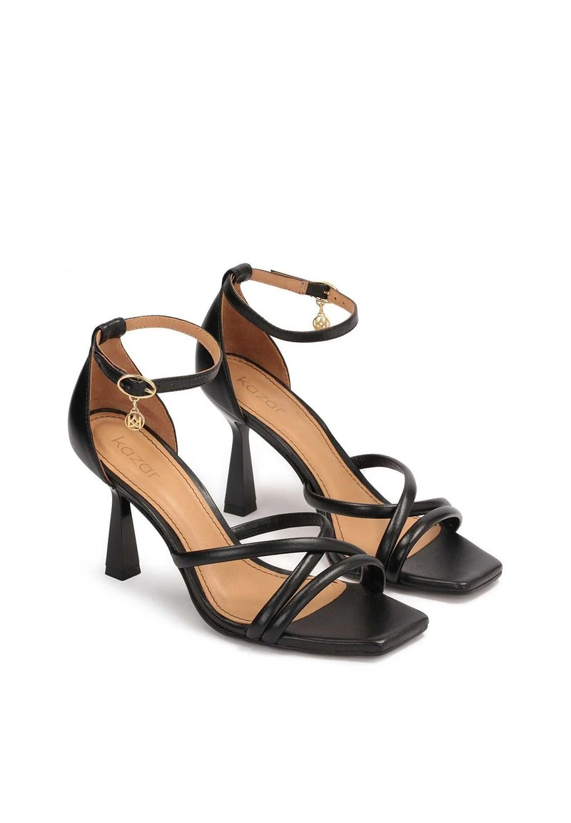 Kazar WITH A COVERED HEEL AND A SQUARE TOE - High Heel Sandalette - Black 2 Kazar WITH A COVERED HEEL AND A SQUARE TOE - High Heel Sandalette - Black – Bild 2