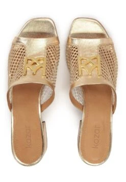 Kazar SAGE - Pantolette Hoch - Gold -Kazar Schuhe Geschaft c6f81f886dfd4e229d3a5418fd858584