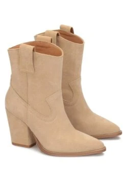 Kazar GANGES WITH STILETTO HEEL - Cowboy-/Bikerstiefelette - Beige -Kazar Schuhe Geschaft d2bd1f02358d43e69ce0da88d4509a2b